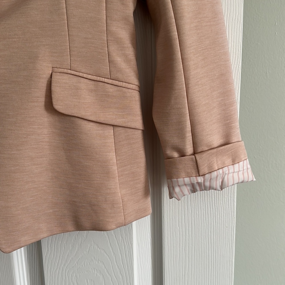 H&M One Button Blazer Heather Pink NWT - Picture 3 of 4